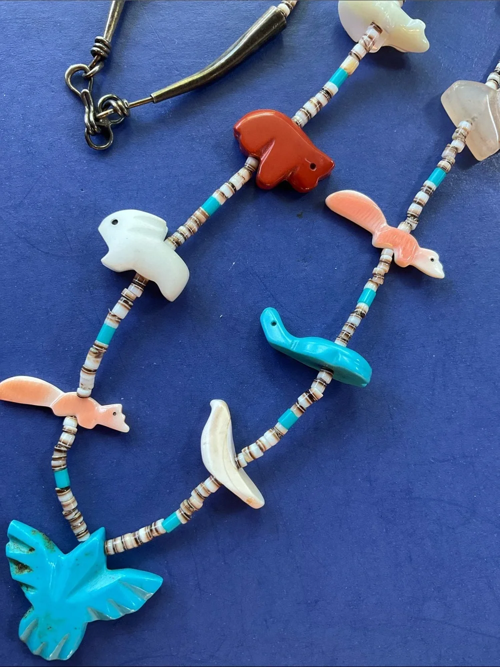 Vintage Native American fetish necklace - Picture 4 of 9
